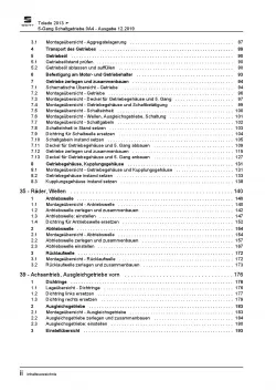 SEAT Toledo KG (12-19) 5 Gang Schaltgetriebe 0A4 Kupplung Reparaturanleitung PDF