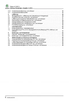 SKODA Citigo-e iV 2019-2020 Heizung Belüftung Klimaanlage Reparaturanleitung PDF