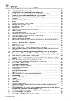 SKODA Citigo NF (11-20) Instandhaltung Inspektion Wartung Reparaturanleitung PDF