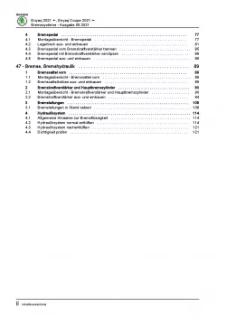 SKODA Enyaq Typ 5A ab 2020 Bremsanlagen Bremsen System Reparaturanleitung PDF