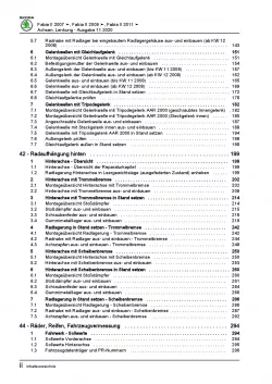 SKODA Fabia Typ 5J 2006-2014 Fahrwerk Achsen Lenkung Reparaturanleitung PDF
