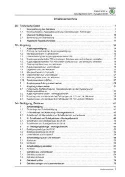 SKODA Fabia 6Y (99-07) 5 Gang Schaltgetriebe 02T Kupplung Reparaturanleitung PDF