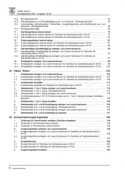 SKODA Fabia 6Y (99-07) 6 Gang Schaltgetriebe 0A8 Kupplung Reparaturanleitung PDF