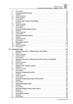 SKODA Fabia NJ 2014-2021 Karosserie Unfall Instandsetzung Reparaturanleitung PDF