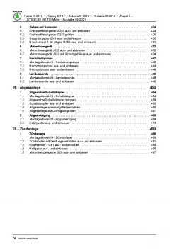 SKODA Fabia NJ (14-21) 3-Zyl. 1,0l Benzinmotor 95-115 PS Reparaturanleitung PDF