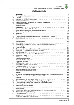 SKODA Kamiq NW ab 2019 Instandhaltung Inspektion Wartung Reparaturanleitung PDF