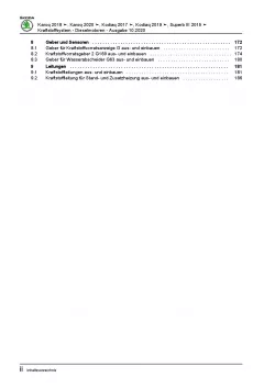 Skoda Kodiaq NS ab 2016 Kraftstoffversorgung Dieselmotor Reparaturanleitung PDF