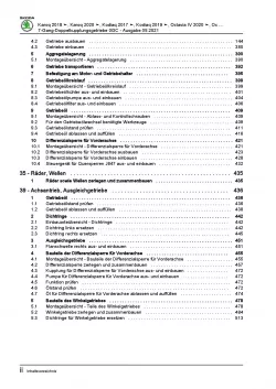 Skoda Kodiaq NS ab 2016 7 Gang Automatikgetriebe DKG 0GC Reparaturanleitung PDF