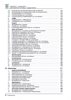 Skoda Kodiaq NS ab 2016 4-Zyl. 2,0l Dieselmotor 239 PS Reparaturanleitung PDF