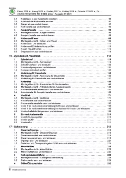 Skoda Kodiaq NS ab 2016 4-Zyl. Benzinmotor 190-280 PS Reparaturanleitung PDF