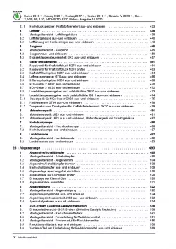Skoda Kodiaq ab 2016 4-Zyl. 2,0l Dieselmotor 115-200 PS Reparaturanleitung PDF