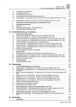 SKODA Octavia 1U 1996-2010 4-Zyl. Benzinmotor 100-102 PS Reparaturanleitung PDF