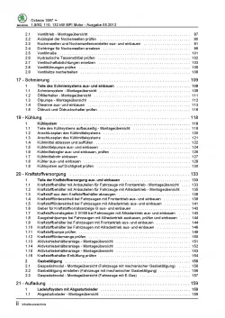 SKODA Octavia 1U 1996-2010 4-Zyl. Benzinmotor 125-179 PS Reparaturanleitung PDF