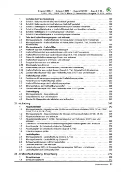 SKODA Octavia 2004-2013 4-Zyl. Dieselmotor TDI 110-170 PS Reparaturanleitung PDF