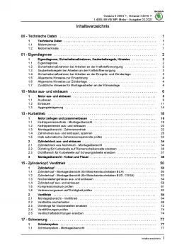 SKODA Octavia 1Z (04-13) 4-Zyl. 1,4l Benzinmotor 75-80 PS Reparaturanleitung PDF