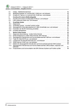 SKODA Octavia 5E 2012-2020 Radio Navigation Kommunikation Reparaturanleitung PDF