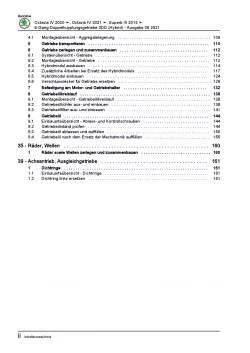 SKODA Octavia (19>) 6 Gang Automatikgetriebe DSG DKG 0DD Reparaturanleitung PDF