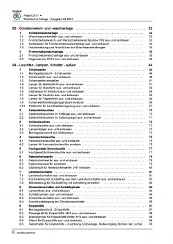 SKODA Rapid (11-17) Elektrische Anlage Elektrik Systeme Reparaturanleitung PDF