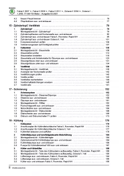 SKODA Rapid NH (12-20) 4-Zyl. 1,2l Benzinmotor 86-105 PS Reparaturanleitung PDF