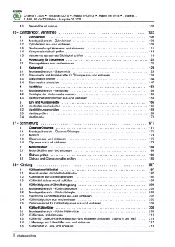 SKODA Rapid NH 2012-2020 4-Zyl. Benzinmotor 122-125 PS Reparaturanleitung PDF