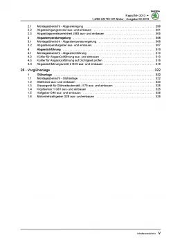 SKODA Rapid Typ NH 2012-2020 3-Zyl. Dieselmotor TDI 90 PS Reparaturanleitung PDF