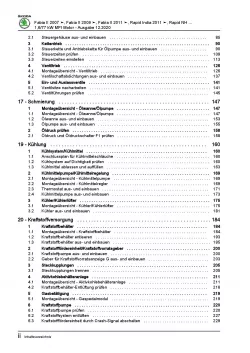 SKODA Roomster 5J (06-15) 4-Zyl. 1,6l Benzinmotor 105 PS Reparaturanleitung PDF