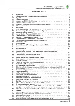 SKODA Superb 3T (08-15) Instandhaltung Inspektion Wartung Reparaturanleitung PDF