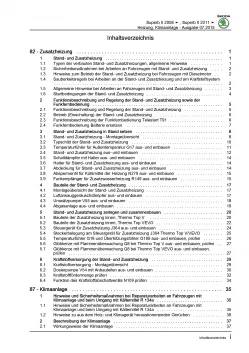 SKODA Superb Typ 3T (08-15) Heizung Belüftung Klimaanlage Reparaturanleitung PDF
