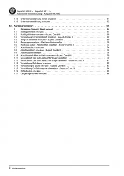 SKODA Superb 3T (08-15) Karosserie Unfall Instandsetzung Reparaturanleitung PDF