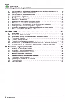 SKODA Superb 2001-2008 6 Gang Schaltgetriebe Kupplung 0A2 Reparaturanleitung PDF