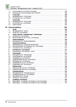 SKODA Superb 3V ab 2015 Karosserie Montagearbeiten Außen Reparaturanleitung PDF
