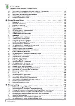 SKODA Superb Typ 3V ab 2015 Fahrwerk Achsen Lenkung Reparaturanleitung PDF