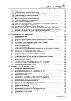 SKODA Yeti 5L (09-17) Elektrische Anlage Elektrik Systeme Reparaturanleitung PDF