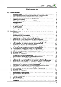 SKODA Yeti Typ 5L 2009-2017 Fahrwerk Achsen Lenkung Reparaturanleitung PDF