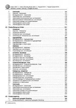 VW Arteon Typ 3H ab 2020 Fahrwerk Achsen Lenkung Reparaturanleitung PDF