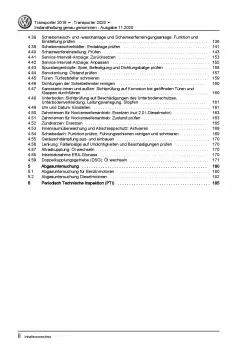 VW Transporter T6.1 ab 2019 Instandhaltung Wartung Reparaturanleitung PDF
