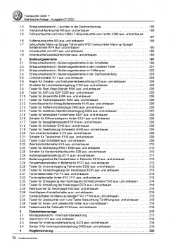 VW Transporter T6.1 ab 2019 Elektrische Anlage Elektrik Reparaturanleitung PDF