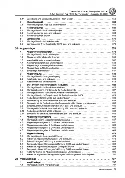 VW Transporter T6.1 (19>) 2,0l Dieselmotor TDI 84-204 PS Reparaturanleitung PDF