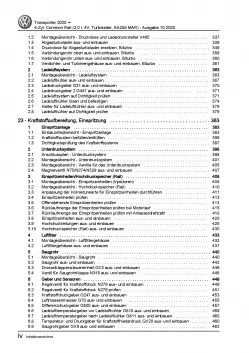 VW Transporter T6.1 (19>) 2,0l Dieselmotor 90-204 PS TDI Reparaturanleitung PDF