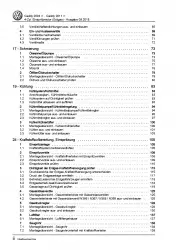 VW Caddy 2C (10-15) 4-Zyl. 2,0l Benzinmotor Gas 109 PS Reparaturanleitung PDF
