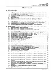 VW Caddy Typ SA ab 2015 Standheizung Zusatzheizung Reparaturanleitung PDF