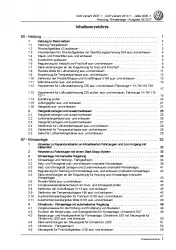 VW Golf 6 Variant (09-13) Heizung Belüftung Klimaanlage Reparaturanleitung PDF