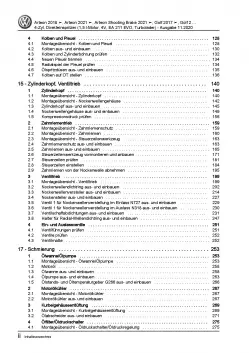 VW Golf 8 CD ab 2019 4-Zyl. 1,5l Benzinmotor 130-150 PS Reparaturanleitung PDF