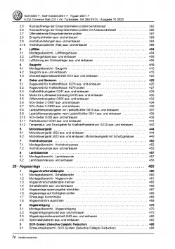 VW Golf 8 CG5 ab 2020 4-Zyl. 2,0l Dieselmotor 115-200 PS Reparaturanleitung PDF