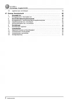 VW ID.3 Typ E11 ab 2019 Bremsanlagen Bremsen System Reparaturanleitung PDF