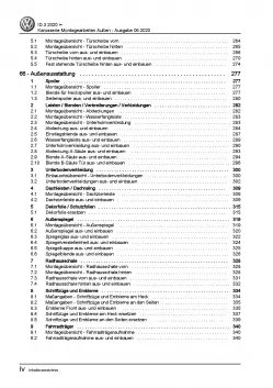 VW ID.3 Typ E11 ab 2019 Karosserie Montagearbeiten Außen Reparaturanleitung PDF