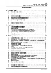 VW Jetta 2 19 (84-92) 5 Gang Schaltgetriebe 02S Kupplung Reparaturanleitung PDF