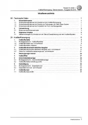 VW Passat CC (08-12) Kraftstoffversorgung Benzinmotoren Reparaturanleitung PDF