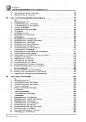 VW Polo 5 6C 2014-2017 Karosserie Montagearbeiten Außen Reparaturanleitung PDF