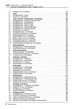 Audi Q3 Typ 8U 2011-2018 Karosserie Montagearbeiten Außen Reparaturanleitung PDF